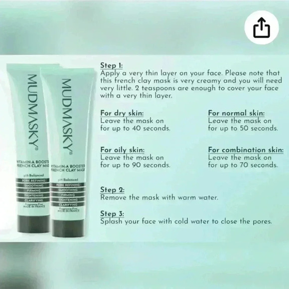 MUDMASKY Vitamin-A Booster French Clay Mask - Picture 5 of 8